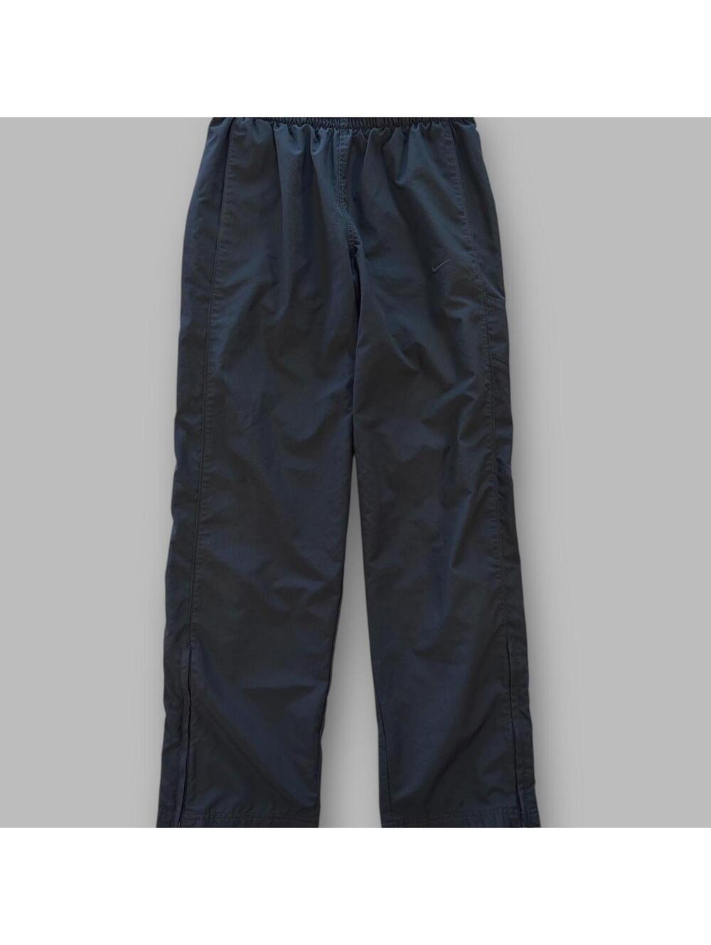 Black Nike wide leg track pants